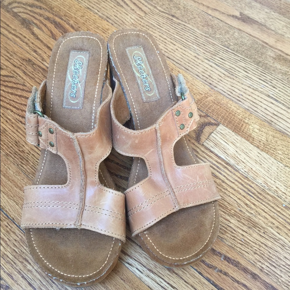 Skechers wedge slip on
